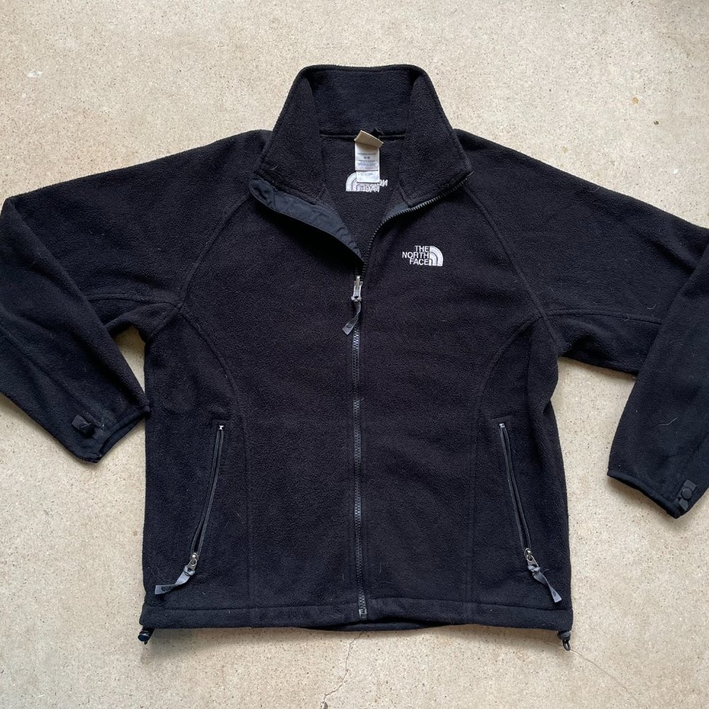 Vintage Black North Face Full Zip Up Fleece Jacket